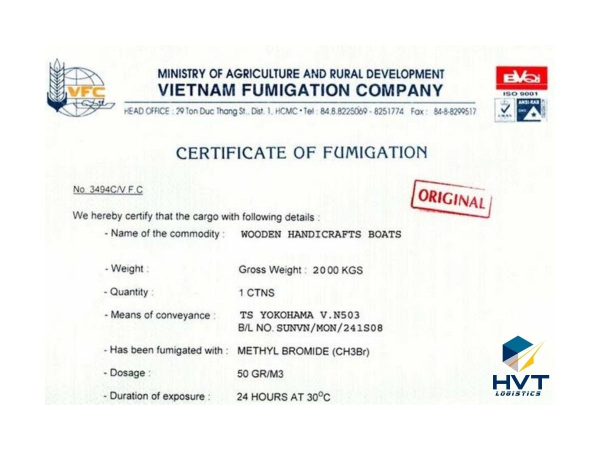 Fumigation-Certificate