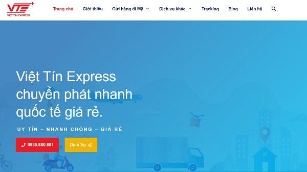 Việt Tín Express - Chuyển phát nhanh hàng hoá đi Mỹ giá rẻ.
