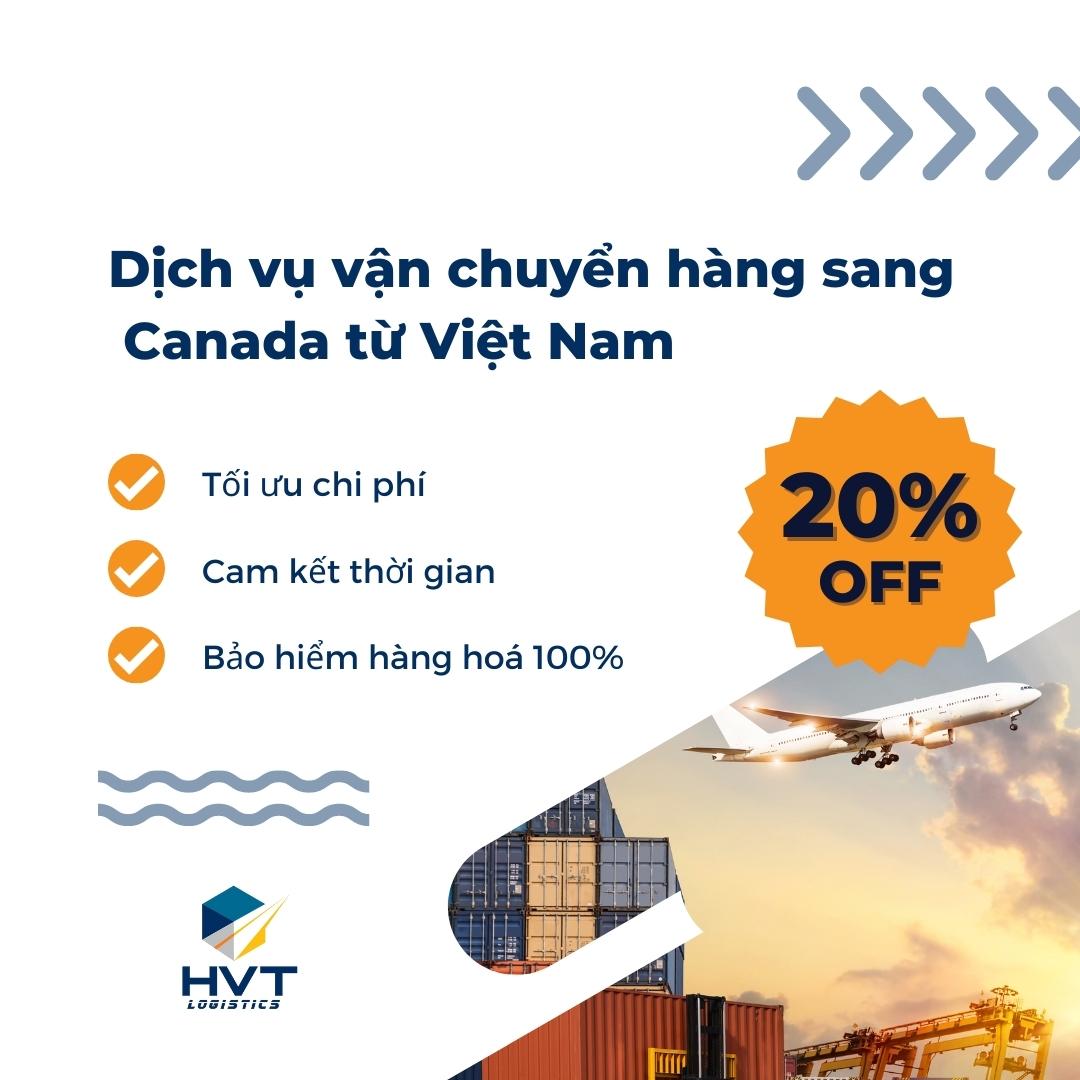 Vận chuyển hàng đi Canada cùng HVT Logistics