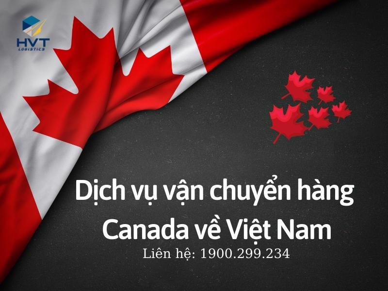 Bảng giá vận chuyển hàng từ Canada về Việt Nam T3/2024