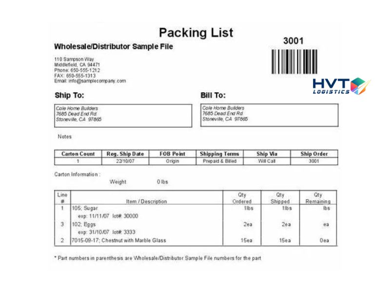 Packing List là gì? Chức năng của Packing List trong XNK